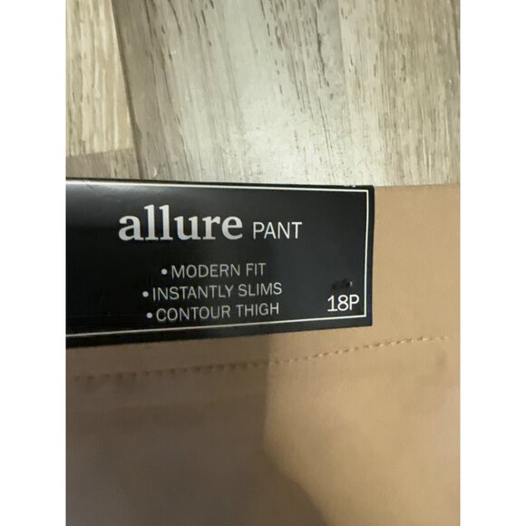 Alfred Dunner Womens Allure Slimming Waistband Pants Tan Size 18P Modern Fit - Picture 5 of 7